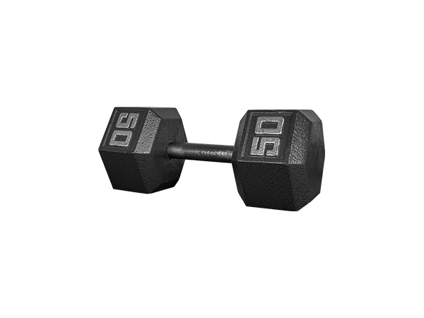 六角噴塑啞鈴50